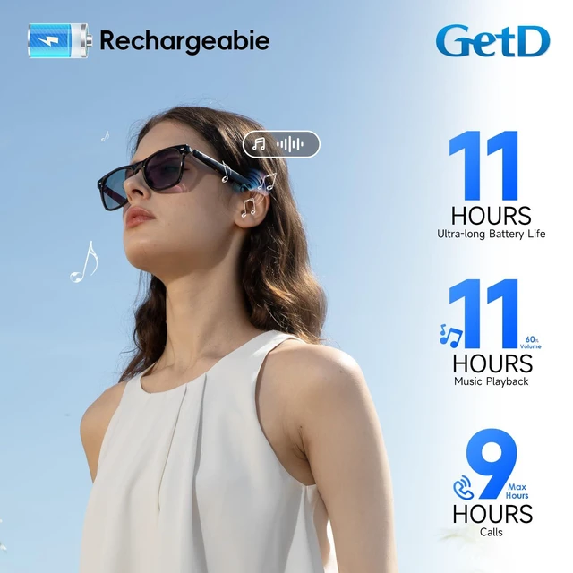 Alt view image 5 of 7 - AI Glasses, Smart Glasses Powered by ChatGPT, Real-Time AI Translation Photochromic lens, AI translation in 145 languages, Handsfree calls, Immersive audio, Holds AI conversations