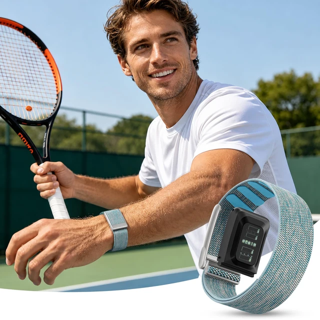 Alt view image 5 of 7 - Quick-Dry Sport Strap for Whoop MG Band Whoop 5.0 Bands One, Peak and Life Breathable Elastic Replacement bands for Whoop One/Peak/Life, Sweatproof Straps for WHOOP 5.0 MG Fitness Tracker Women Men