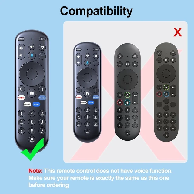 Alt view image 3 of 7 - Replacement for Xumo TV Remote - CP-RC1NA-23 (Pioneer/Element) Compatible with Hisense X UHD LED XClass TV MG3-R34010/297107, No Voice, Ready Out of Box, Fast Response