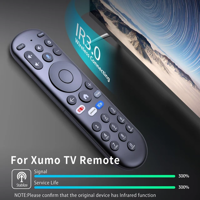 Alt view image 7 of 7 - Replacement for Xumo TV Remote - CP-RC1NA-23 (Pioneer/Element) Compatible with Hisense X UHD LED XClass TV MG3-R34010/297107, No Voice, Ready Out of Box, Fast Response