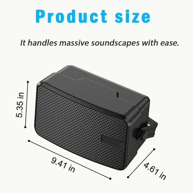 Alt view image 6 of 7 - Bluetooth Outdoor Speaker / 400W Stereo Channe/Active Passive Wall Mount Speaker/with Bluetooth and an AUX Input/Wireless Sync Sound System for Porch, Patio, Garage, Gazebo, Pool