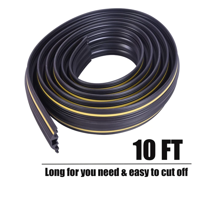 Alt view image 7 of 7 - 10FT Cord Cover, Flexible Floor Cable Cover, Cord Hider to Organize and Protect Wire, Wire Covers for Home and Office (10ft, 5 Channel) (Pack of 2)