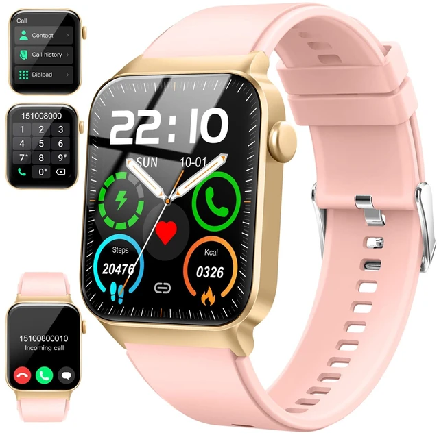 Main image of Smart Watch for Men Women, 1.85"Smartwatch with Answer/Make Call Watches Fitness Tracker with 100+ Sport Modes, IP68 Waterproof, Heart Rate/Sleep Monitor/Pedometer, Activity Tracker for Android iOS