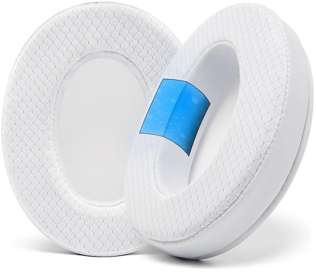 Main image of Freeze - Cooling Gel Earpads for ATH M50X / SteelSeries Arctis/HyperX Made by Wicked Cushions Fits SteelSeries Arctis, ATH M50X, Turtle Beach Stealth & More. Cooler for Longer White