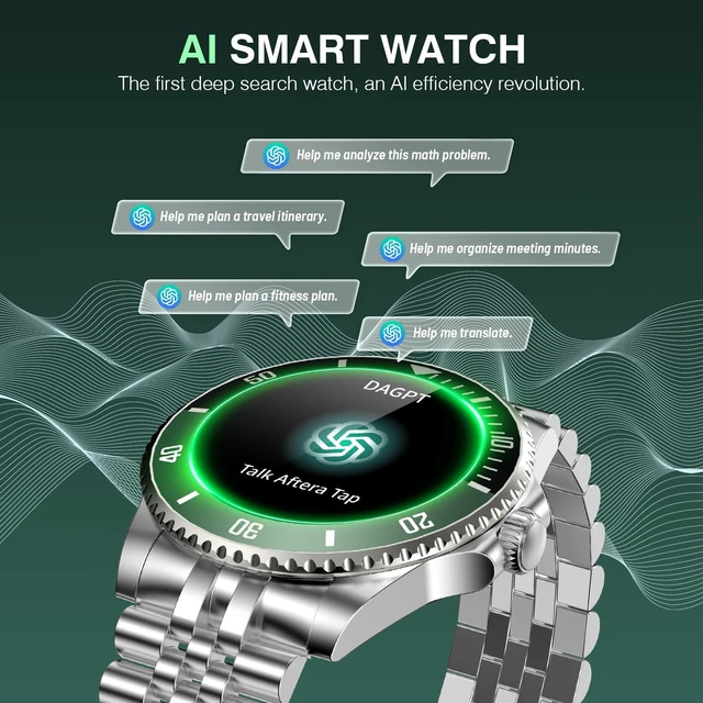 Alt view image 2 of 7 - GPT Smart Watch for Men with Bluetooth Call, Fitness Tracker, IP67, 44mm 1.19" AMOLED, 24/7 Heart Rate/Blood Oxygen/Blood Pressure/Sleep Monitor, 107 Sports Modes, Activity Tracker, Android iOS