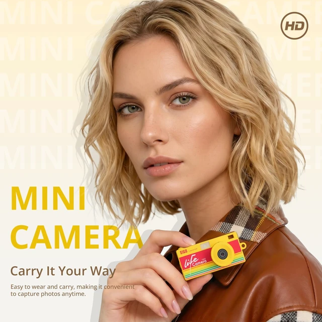 Alt view image 7 of 7 - Mini Keychain Digital Camera, 16GB Card, Y2K Retro Tiny Camera 1440P Video, 2MP Photos, 1.47-Inch IPS Screen, Built-In Flash, Filters, Pocket Size for Kids, Teens, Travel and Vlogging