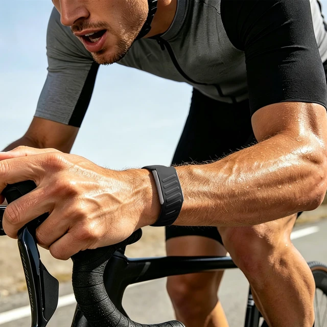 Alt view image 5 of 7 - 3 Pack Silicone Sport Whoop Band for WHOOP 5.0/MG, One, Peak & Life Sweatproof Silicone Band for Whoop 5.0/MG for Women Men,Soft and Durable for Intense Workouts,Quick-Release Tab for Easy Swap