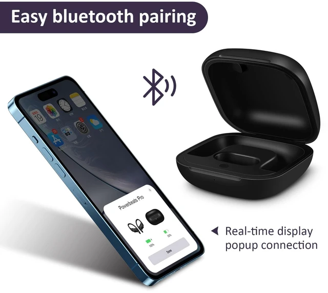 Alt view image 3 of 7 - Replacement Charging Case Compatible with Powerbeats Pro: Charger Case with Bluetooth Pairing Button, 700mAh Battery, Not Included Earbuds
