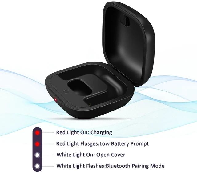 Alt view image 6 of 7 - Replacement Charging Case Compatible with Powerbeats Pro: Charger Case with Bluetooth Pairing Button, 700mAh Battery, Not Included Earbuds
