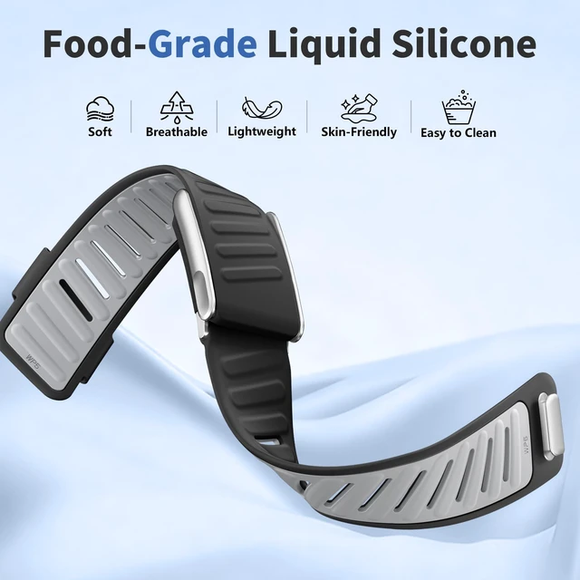 Alt view image 2 of 7 - 3 Pack Silicone Sport Whoop Band for WHOOP 5.0/MG, One, Peak & Life Sweatproof Silicone Band for Whoop 5.0/MG for Women Men,Soft and Durable for Intense Workouts,Quick-Release Tab for Easy Swap