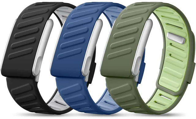 Main image of 3 Pack Silicone Sport Band for WHOOP 5.0/MGOne/Peak/Life Men Women Quick-Release Silicone Strap for Whoop 5.0/MG,Tool-Free Design for Instant Swap.Soft and Sweatproof for Daily Use.Not for 4.0