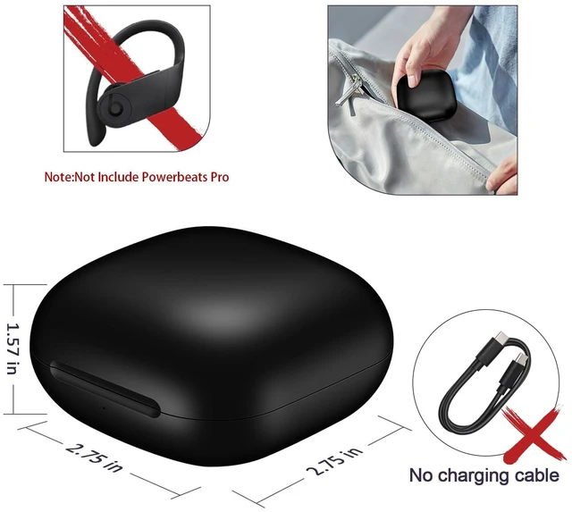 Alt view image 7 of 7 - Replacement Charging Case Compatible with Powerbeats Pro: Charger Case with Bluetooth Pairing Button, 700mAh Battery, Not Included Earbuds