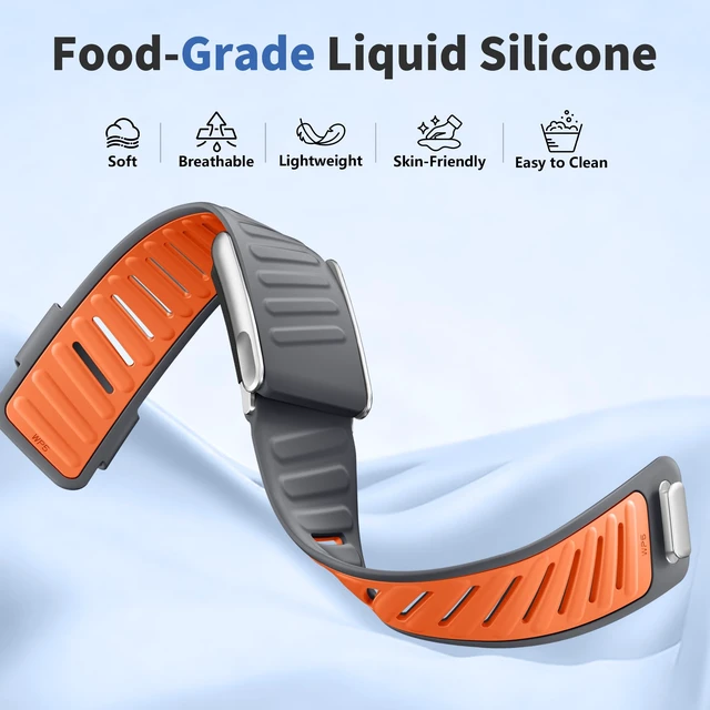 Alt view image 3 of 7 - Waterproof Silicone Sport Band for Whoop 5.0/MG for One/Peak/Life 3-Pack Soft Silicone Whoop Bands for WHOOP 5.0/MG, Breathable and Sweatproof. Quick-Release Design, Easy to Swap and Clean