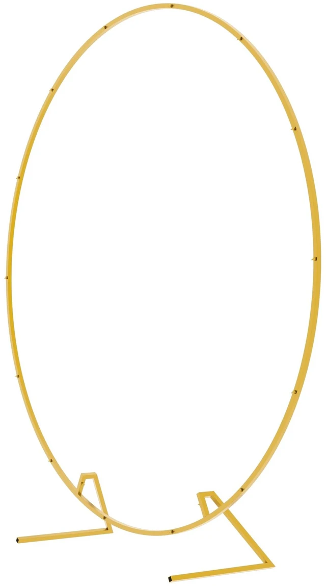 Alt view image 2 of 7 - Round Backdrop Stand 6FT Gold Metal Circle Balloon Arch Frame Metal Circle Backdrop Stand Gold Round Arch for Wedding Birthday Party Bridal Baby Shower Anniversary Event Ceremony