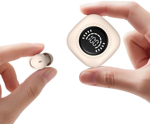 Main image of Sleep Headphones, Invisible Sleep Earbuds for Side Sleepers (Beige) Small Noise Blocking Sleep Earphones, Bluetooth 5.3 Tiny Hidden Earbuds for Work,Sleeping