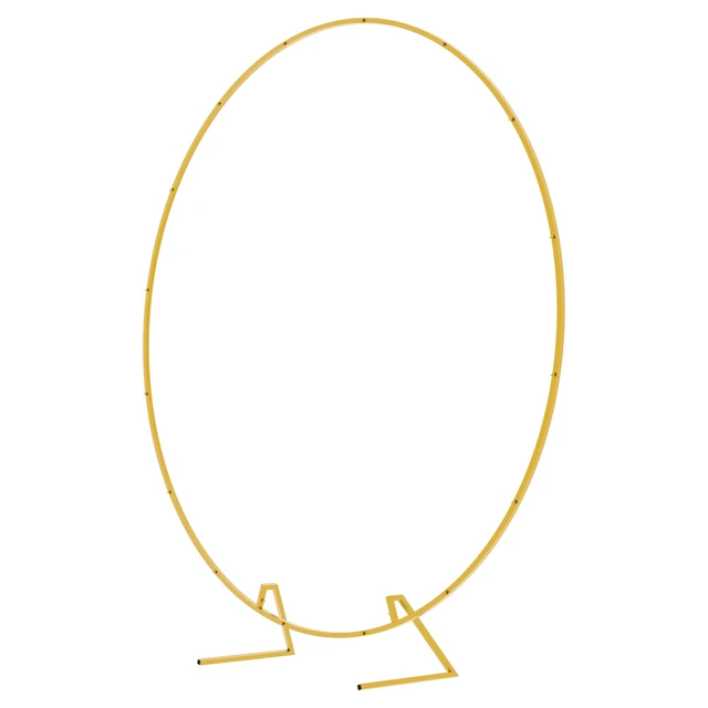 Alt view image 2 of 7 - Round Backdrop Stand 6.6FT Gold Metal Circle Balloon Arch Frame Metal Circle Backdrop Stand Gold Round Arch for Wedding Birthday Party Bridal Baby Shower Anniversary Event Ceremony