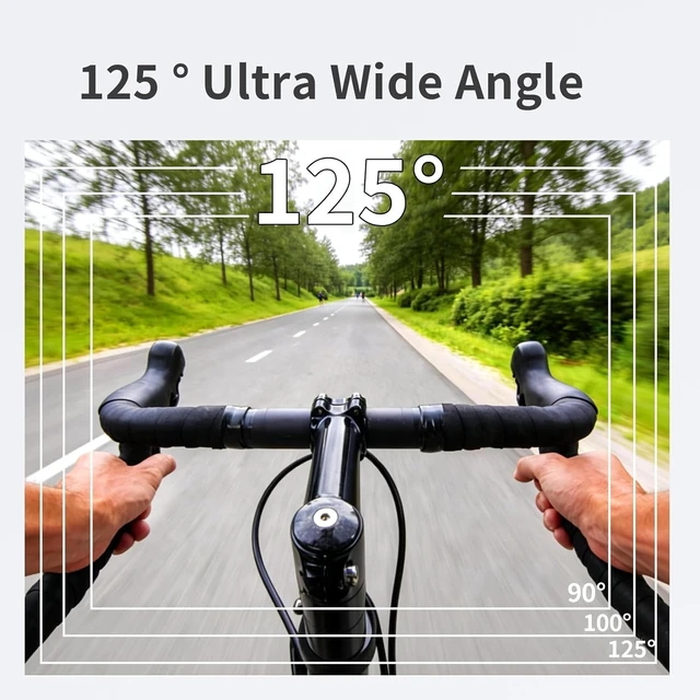 Alt view image 3 of 7 - 4K Action Camera, 3.5Hrs Battery Life Body Camera Hands-Free Recording, IPX6 Waterproof Portable Vlogging Camera with 1.4" HD Screen, Video Recorder with WiFi for Travel, Cycling, Motorcycle, Bloggers