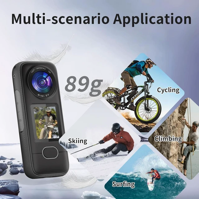 Alt view image 6 of 7 - 4K Action Camera, 3.5Hrs Battery Life Body Camera Hands-Free Recording, IPX6 Waterproof Portable Vlogging Camera with 1.4" HD Screen, Video Recorder with WiFi for Travel, Cycling, Motorcycle, Bloggers