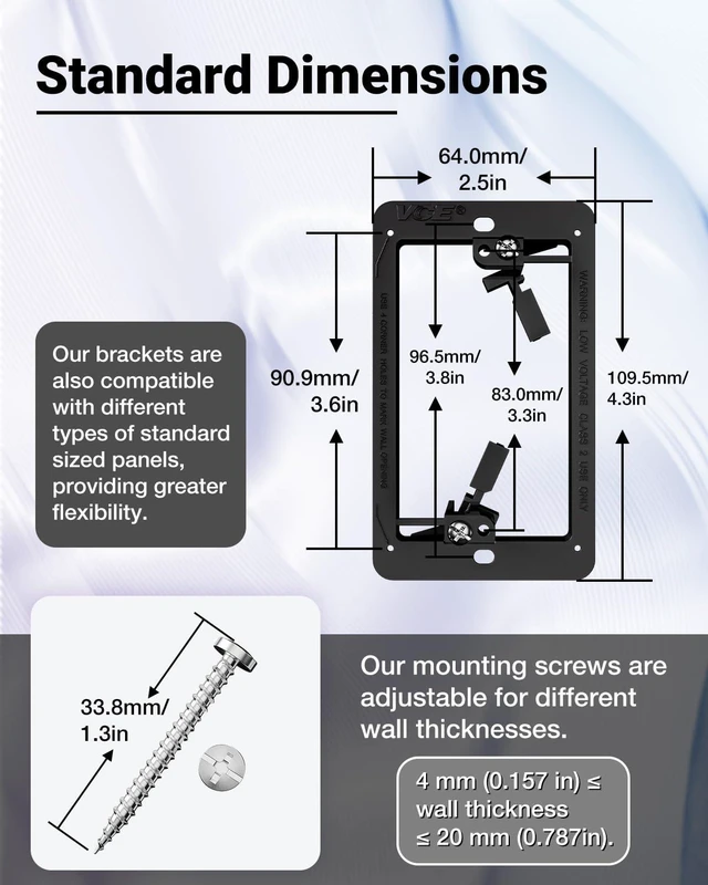 Alt view image 6 of 7 - 4K HDMI Outlet Wall Plate 1-Port Kit, with Mounting Bracket, 4 Pack