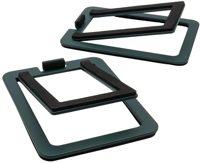 Main image of DS1M Metal Speaker Stands Pair - Green For Computer Speakers, Studio Monitors and Bookshelf Speakers