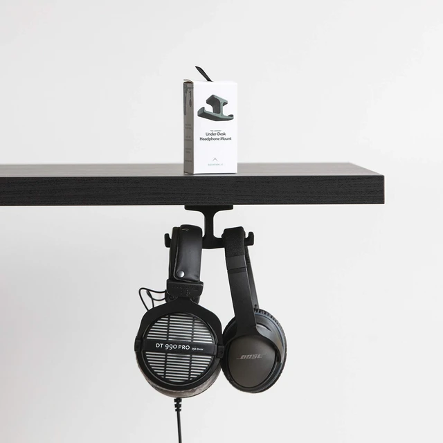 Alt view image 3 of 7 - The Anchor - Under Desk Headphone Adhesive Mount (2-Pack)