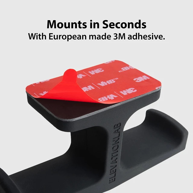 Alt view image 2 of 7 - The Anchor - Under Desk Headphone Adhesive Mount (2-Pack)