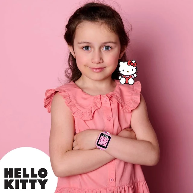 Alt view image 4 of 7 - Hello Kitty Kids Smartwatch - Interactive Touchscreen with 10 Watch Faces, Camera, Games, Alarm, Step Tracker & More - Fun Gift for Girls with Pink Silicone Strap - Fits Wrists 5.5'' to 8.0"
