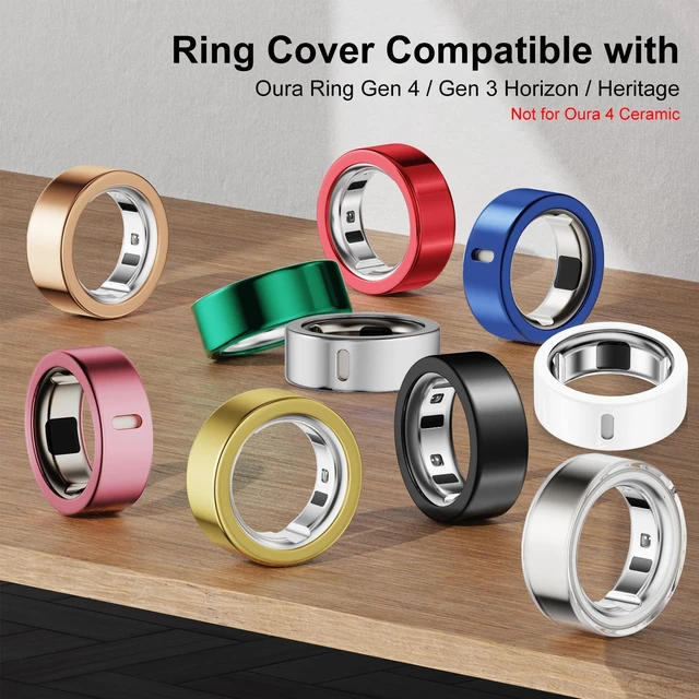 Alt view image 3 of 7 - 5 Pack Covers Compatible with Oura Ring 4/Oura Ring 3-Size 10 Anti-Scratch Protector TPU Case Accessories for Oura Ring Gen 4/Gen 3 Cover for Women Men, Support Charging with Cover on