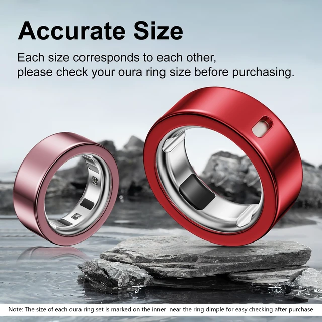 Alt view image 2 of 7 - 5 Pack Covers Compatible with Oura Ring 4/Oura Ring 3-Size 12 Anti-Scratch Protector TPU Case Accessories for Oura Ring Gen 4/Gen 3 Cover for Women Men, Support Charging with Cover on