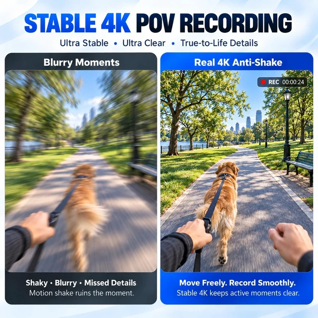 Alt view image 4 of 7 - AI Smart Glasses With Camera, Featuring Three Pairs of Lenses, 4K EIS 32MP HD Camera, Real-Time Translation with 169, Object Recognition, AI Assistant, Open-Ear Audio, Bluetooth 5.4, IP65, Black