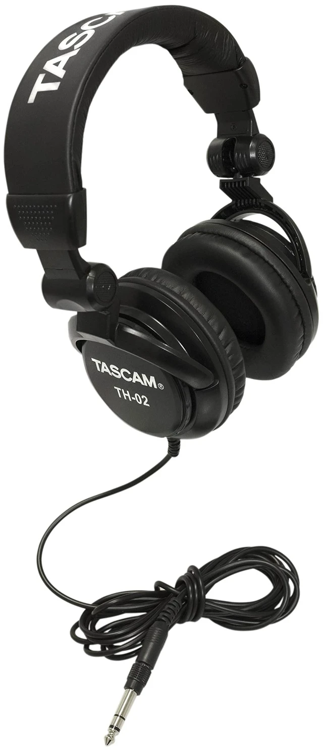 Main image of TH-02 Professional Studio Monitor Headphones, Wired, Over Ear for Recording, Podcast, DJ, Music and Guitar, with 1/4 Inch Jack Adapter