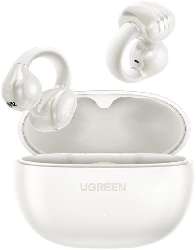 Main image of HiTune S3 Open Ear Earbuds, Bluetooth 5.4, Clip on Earbuds, White Lightweight, Comfort, Wireless Headphones ENC Clear Calls, 30H Playtime, IPX5 Waterproof, for Driving Running Workout Cycling