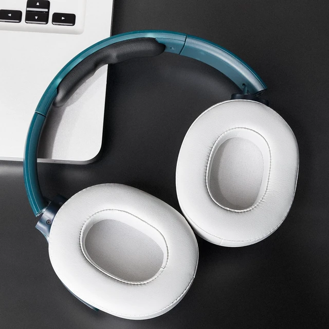 Alt view image 6 of 7 - Replacement Earpads for Skullcandy Hesh 3/ANC/Evo & Crusher Wireless/540/ANC/Evo & Venue ANC Over-Ear Headphones, Ear Pads Cushions with Protein Leather, Noise Isolation Foam - White