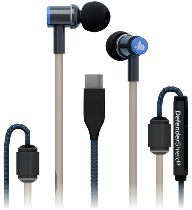 Main image of Air Tube Stereo Earbuds USB-C - Universal Acoustic Wired Headphones with Mic & Volume Control
