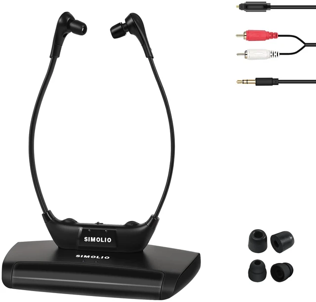 Main image of TV Headphones Wireless for Seniors, Headset for Elderly SM-823D Pro Loud & Clear Voice, L/R Balance & Tone Control, Work with Soundbar, 14 Hrs Rechargeable Battery, Ambient Mode, 164ft Range