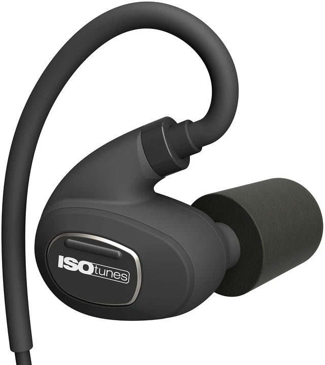 Alt view image 7 of 7 - Pro 2.0 Bluetooth Hearing Protection, OSHA Compliant Work Earbuds 16+ hour battery, IP67 durability, noise-cancelling mic, 27 dB NRR, matte black, professional work hearing protection
