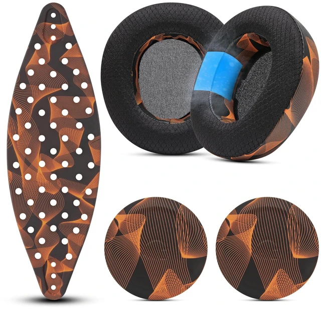 Main image of Mod Kit V2 Nova Pro Wireless, Pro Omni & Elite - Gel Earpads & Headband Made by Wicked Cushions Side Plates also included. Fits Arctis Nova Pro Wireless, Elite & Pro Omni Kinetic Wave