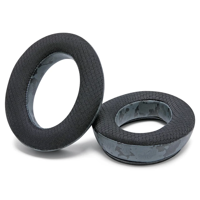 Alt view image 7 of 7 - Freeze QC35 - Cooling Gel Ear Pads for Bose QuietComfort 35 & 35ii Made by Wicked Cushions Breathable Sports Fabric, Extra Thick & Cooler for Longer Black Camo