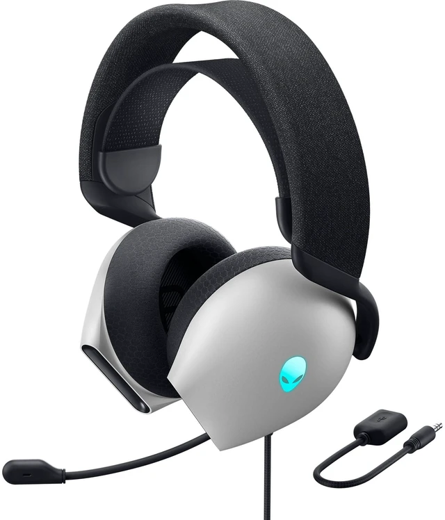 Main image of Wired Gaming Headset AW520H 6.6 ft Cable, Hi-Res Audio, 20-40000 Hz, Memory Foam, Breathable Fabric, Lunar Light