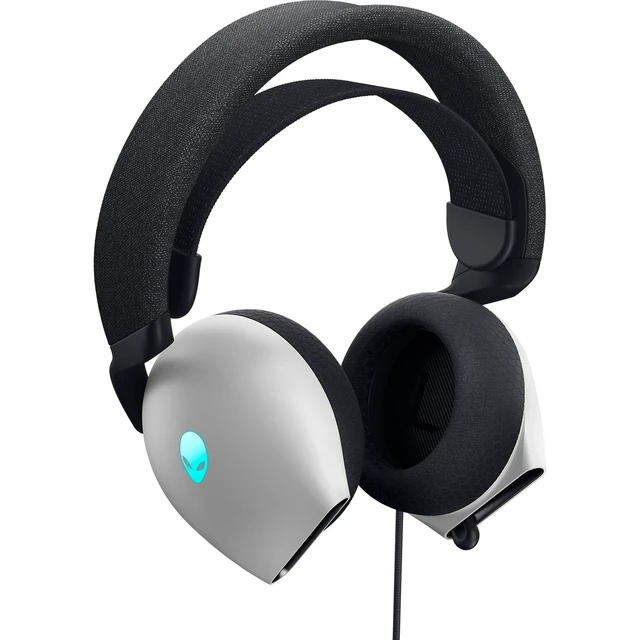 Alt view image 7 of 7 - Wired Gaming Headset AW520H 6.6 ft Cable, Hi-Res Audio, 20-40000 Hz, Memory Foam, Breathable Fabric, Lunar Light