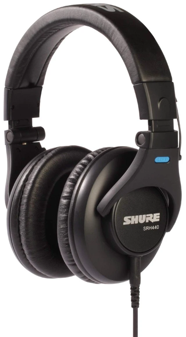Main image of SRH440 Professional Studio Headphones, Enhanced Frequency Response and Extended Range for Home and Studio Recording, with Detachable Coiled Cable, Carrying Bag and 1/4" Adapter (SRH440)