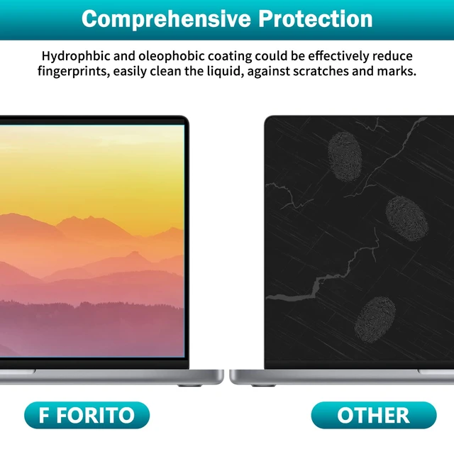 Alt view image 5 of 7 - 2-Pack 14 inch Anti Blue Light Laptop Screen Protector, Anti Glare & Anti Scratch Screen Filter Compatible with 14" HP/ASUS/Dell/Lenovo/Acer/jumper/Toshiba with 16:9 Aspect Ratio
