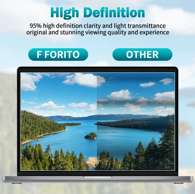 Alt view image 6 of 7 - 2-Pack 14 inch Anti Blue Light Laptop Screen Protector, Anti Glare & Anti Scratch Screen Filter Compatible with 14" HP/ASUS/Dell/Lenovo/Acer/jumper/Toshiba with 16:9 Aspect Ratio