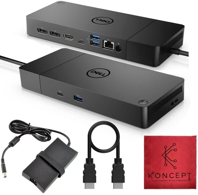 Main image of WD19S Dell USB-C Docking Station, Dual Monitor, 130W Supply, HDMI Features mini-DisplayPort, 2x USB-C & 3x USB-A 3.0 for full expansion