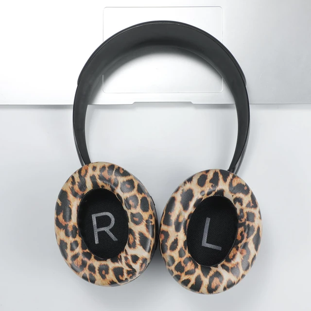 Alt view image 2 of 5 - Replacement Ear Pads Cushions, Earpads Cover for Bose 700 Noise Cancelling NC700 Over Ear Headphones (Brown Leopard Print)