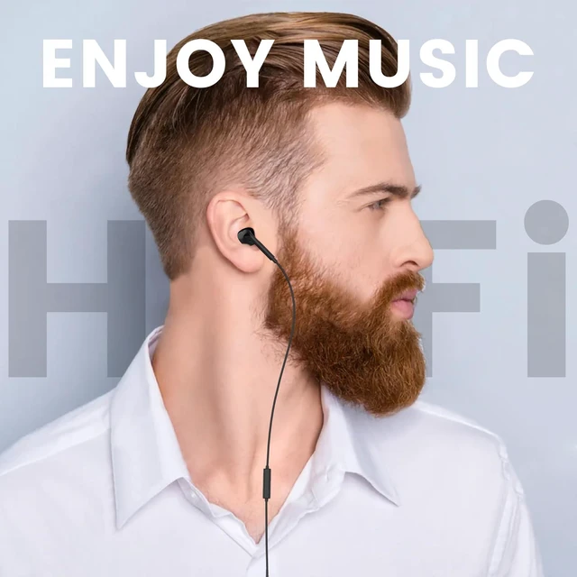 Alt view image 6 of 6 - Wired Earbuds with Microphone, 3.5mm Jack in Ear Headphones with Microphone Suitable for Smartphones, Computers, Laptops, IPads, MP3 Players, Etc