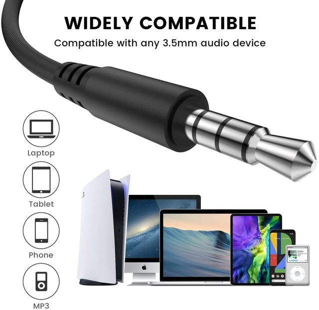 Alt view image 5 of 6 - Wired Earbuds with Microphone, 3.5mm Jack in Ear Headphones with Microphone Suitable for Smartphones, Computers, Laptops, IPads, MP3 Players, Etc