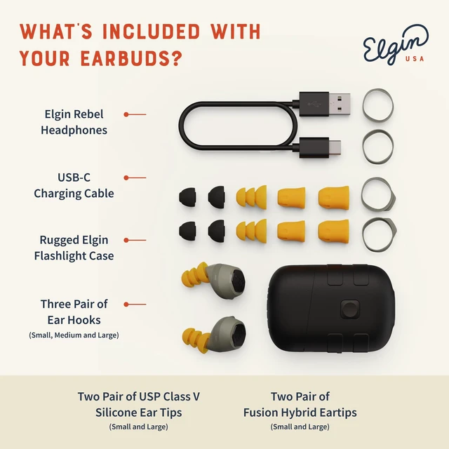 Alt view image 5 of 7 - Rebel True Wireless Earbuds, 31 dB Noise Reduction Bluetooth Headphone, Noise Isolating Mic, 12+ Hour Battery Life, IP65 Water Resistant, OSHA Compliant Hearing Protection for Work