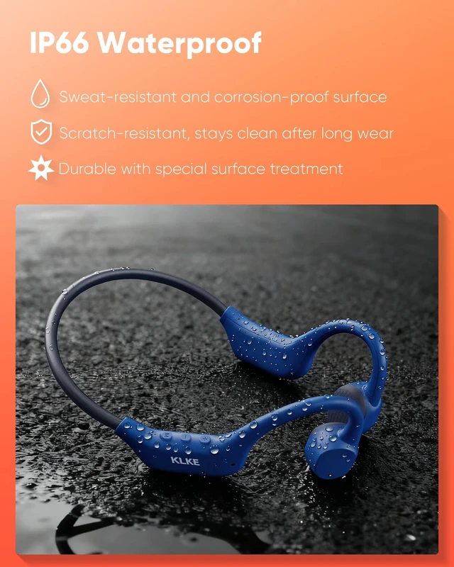 Alt view image 6 of 7 - Z3 Open-Ear Bone Conduction Headphones with Mic, Sports Headset Rear Safety Light, Dual Sound Modes, Adjustable Fit, IP66 Sweatproof, 10H Playtime Ideal for Cycling, Hiking & Outdoor Sports