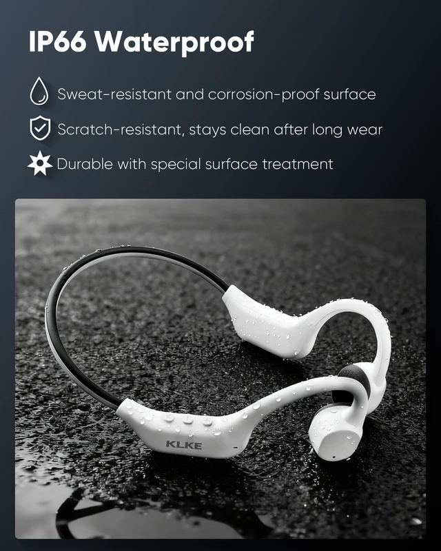Alt view image 6 of 7 - Z3 Open-Ear Bone Conduction Headphones with Mic, Sports Headset | Rear Safety Light, Dual Sound Modes, Adjustable Fit, IP66 Sweatproof, 10H Playtime Ideal for Cycling, Hiking & Outdoor Sports